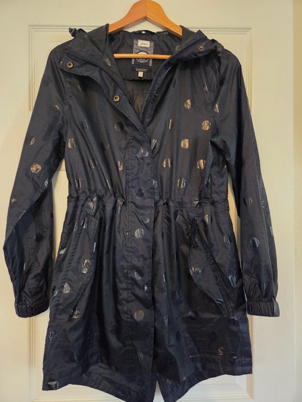Joules Right As Rain Navy Raincoat Size 2